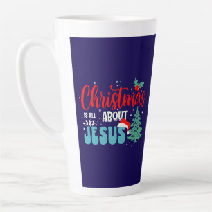 Tasse Latte Noël est tout sur Jésus-43687