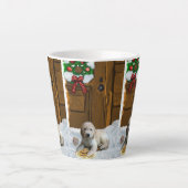 Tasse Latte Noël Goldendoodle (Devant)