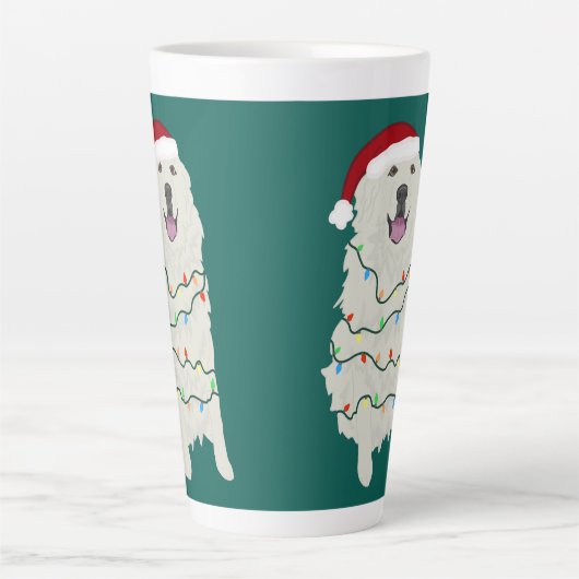 Tasse Latte Noël Grandes Pyrénées (Devant)