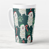 Tasse Latte Noël Grandes Pyrénées (Angle gauche)