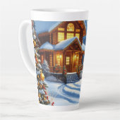 Tasse Latte Noël/Hiver Deer Lodge (Angle gauche)