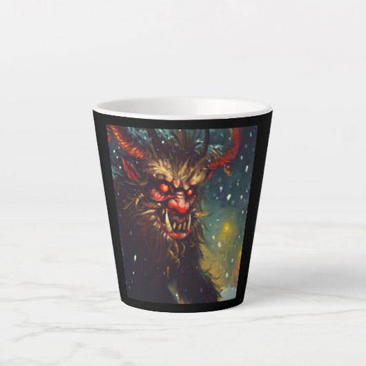 Tasse Latte Noël Krampus 4 (Devant)