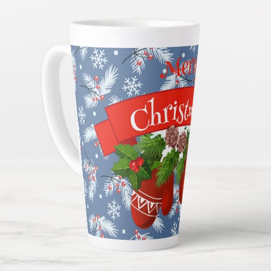 Tasse Latte Noël Mittens (Angle gauche)