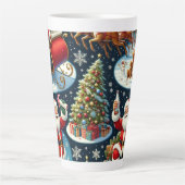 Tasse Latte Noël père Noël (Devant)