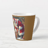 Tasse Latte Noël Père Noël 3 (Angle droit)