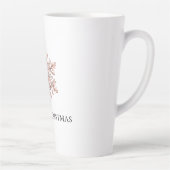 Tasse Latte Noël rose Gold Snowflake (Droite)