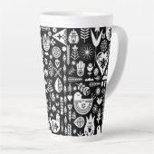 Tasse Latte Noël scandinave (Angle droit)
