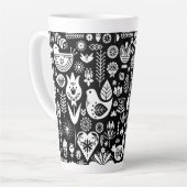 Tasse Latte Noël scandinave (Angle gauche)