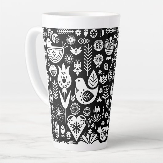 Tasse Latte Noël scandinave (Angle gauche)