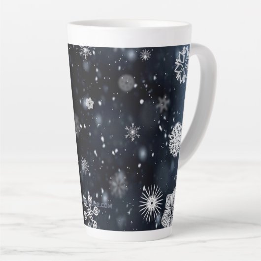 Tasse Latte Noël SlipperyJoe de différentes tailles (Angle droit)