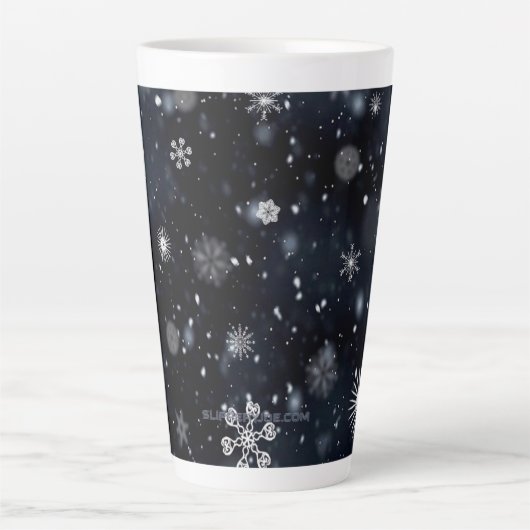 Tasse Latte Noël SlipperyJoe de différentes tailles (Devant)