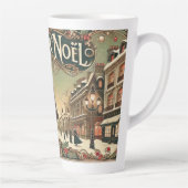 Tasse Latte Noël Vintage à Paris (Droite)
