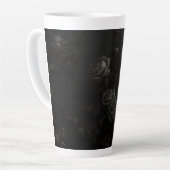Tasse Latte Noir sur noir (Angle gauche)