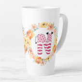 Tasse Latte Nom Alphabet "N" (Angle droit)