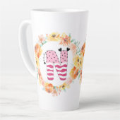 Tasse Latte Nom Alphabet "N" (Angle gauche)