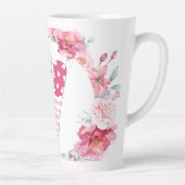 Tasse Latte Nom Alphabet V (Droite)