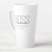 Tasse Latte Nom Black Grey Boss (Angle gauche)