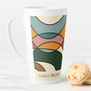Tasse Latte Nom de famille abstrait serein et doux de la savan