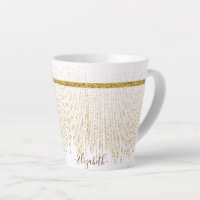 Nom de monogramme pailleté or élégant