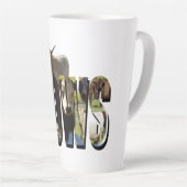 Tasse Latte Nom De Vaches Logo D'Image Avec Vaches, (Angle droit)