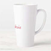 Tasse Latte Nom d'écriture professionnelle classique personnal (Droite)