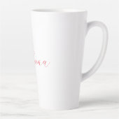 Tasse Latte Nom d'écriture professionnelle classique personnal (Droite)