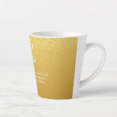 Tasse Latte Nom Définition Gold Parties scintillant Moderne Am (Droite)