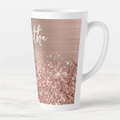 Tasse Latte Nom du glamour or Rose Glitt (Droite)