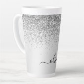 Tasse Latte Nom du monogramme métallique de la Parties scintil (Angle gauche)