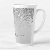 Tasse Latte Nom du monogramme métallique de la Parties scintil (Droite)