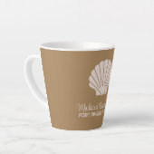 Tasse Latte Nom, emplacement et couleur personnalisés (Angle gauche)