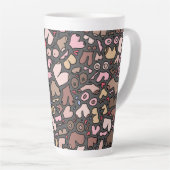 Tasse Latte Nom motif mammaire neutre (Angle droit)