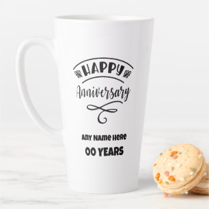 Tasse Latte Nom PERSONNALISÉ, Anniversaire avec prière de séré