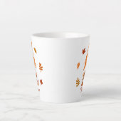 Tasse Latte Nom personnalisé Chute Gnome Chute Chute Feuille (Devant)