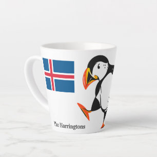 Tasse Latte Nom personnalisé Islande
