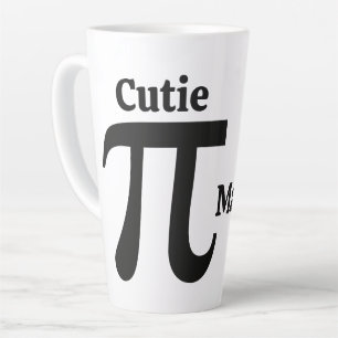Tasse Latte Nom personnalisé Pi / Cutie Pie