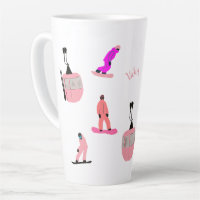Nom personnalisé Pink Snowboard Snowboard