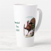 Tasse Latte Nom personnalisé, randonnée de clé (Angle droit)