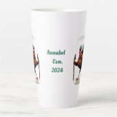 Tasse Latte Nom personnalisé, randonnée de clé (Devant)