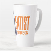 Tasse Latte Nom personnalisé Rocket Scientist (Angle droit)