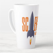 Tasse Latte Nom personnalisé Rocket Scientist (Angle gauche)
