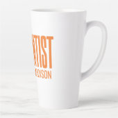 Tasse Latte Nom personnalisé Rocket Scientist (Droite)
