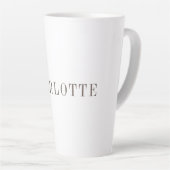 Tasse Latte Nom professionnel minimaliste élégant (Angle droit)