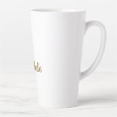 Tasse Latte Nom propre Créatif Tendance Couleur Or Script (Droite)