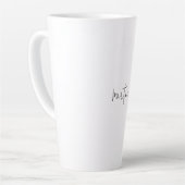 Tasse Latte Nom propre Unique Élégant Plain Simple Calligraphi (Angle gauche)