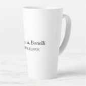 Tasse Latte Nom propre Unique Élégant Plain Simple Spécial (Angle droit)