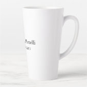 Tasse Latte Nom propre Unique Élégant Plain Simple Spécial (Droite)