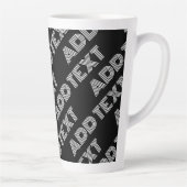 Tasse Latte Nom rétro-moderne gras ou Motif Word (Droite)