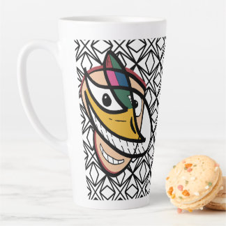 Tasse Latte Nombreux visages (illusion optique)