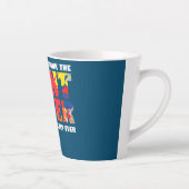 Tasse Latte Non, on ne boit pas l'eau de peinture dit chaque j (Droite)